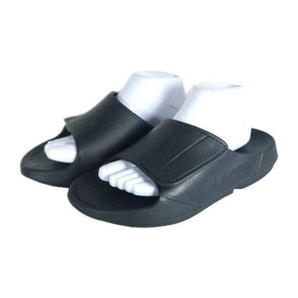 Oofos OOahh Sport Flex Black M9 / W11 Comfort Recovery Slide Sandals Shoes main image 8